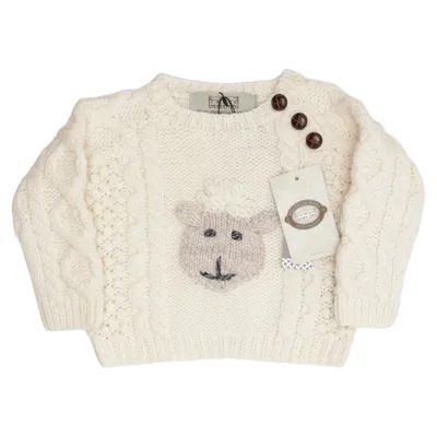Sweater (Hvid) fra Aran Sweater Market Merinould