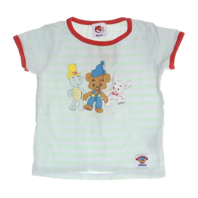 T-shirt (Grön, Vit, Röd, Flerfärgad) från Bamse Bomull, Elastan