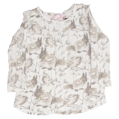 Robe (Blanc, Marron) de MIX Coton, Élasthane