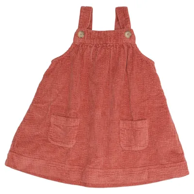 Hängselklänning (Rosa) från Petit Sézane Bomull