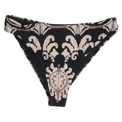 Bikini bottom (Black, Beige) from By Malina Elastane, Polyamide, Recycled polyester