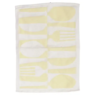 Kökshandduk (Gul, Vit) från Ekelund Bomull