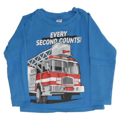 Langærmet t-shirt (Blå, Flerfarvet) fra Dopo Dopo Boys Bomuld