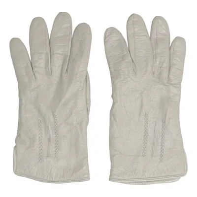 Leren handschoenen (Grijs)