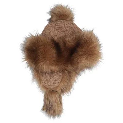 Chapeau de trappeur (Marron) de Canada Snow Acrylique, Laine