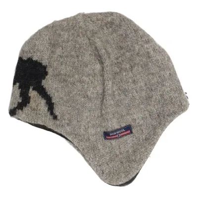 Mütze (Grau, Schwarz) von Norwool Wolle