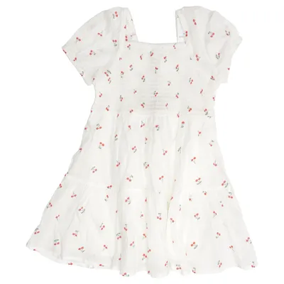 Robe (Blanc, Rouge) de Lindex Coton