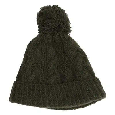 Bobble hat (Green) from Aran Sweater Market Polyester, Wool