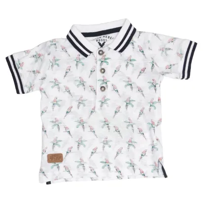 Polo (Blanc, Multicolore) de Little Rebel Coton