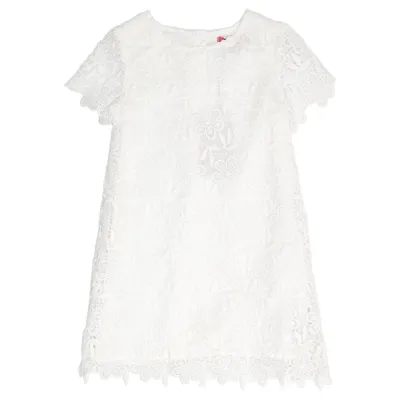 Dress (White) from Young Dimension Cotton, Polyester