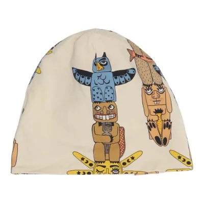 Beanie (Beige, Meerkleurig) van Mini Rodini Elastaan, Organisch katoen