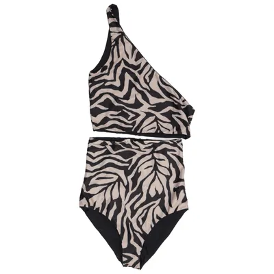 Bikini (Beige, Svart) från Baiia Elastan, Återvunnen polyester