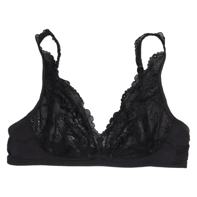 Bralette (Zwart) van Twill Elastaan, Polyamide