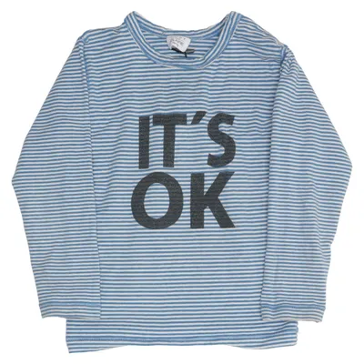 Long sleeve T-shirt (Blue, White) from Hust and Claire Cotton, Elastane