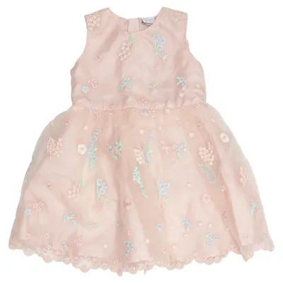 Flower girl dress (Pink, Multicolored) from Lindex Baby Polyamide, Polyester