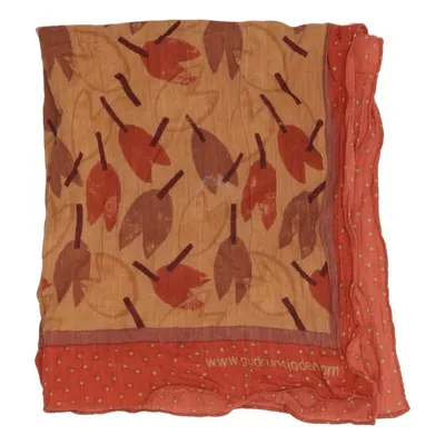 Silketørklæde (Beige, Rød, Brun) fra Gudrun Sjödén Bomuld