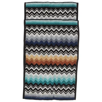 Håndklæde (Blå, Sort, Flerfarvet) fra Missoni Home Bomuld