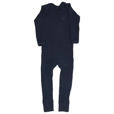 Strampler (Blau) von Duns Merinowolle