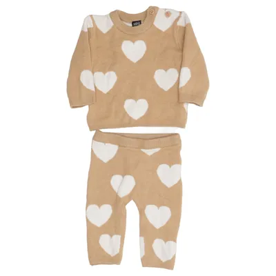 Sæt (Beige, Hvid) fra Mini Polyamid, Polyester, Viscose
