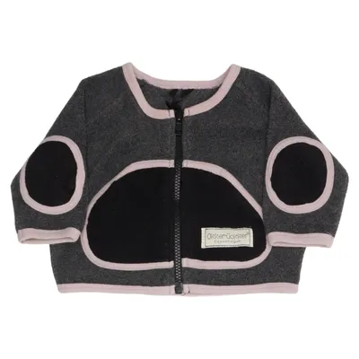 Fleecejakke (Grå, Sort, Pink) fra Okker-Gokker Polyester