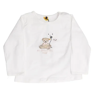 Långärmad t-shirt (Vit) från Steiff Bomull, Elastan