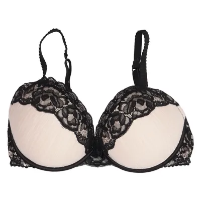 Soutien-gorge (Beige, Noir) de Bras N Things Élasthane, Polyester