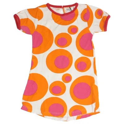 Klänning (Vit, Orange, Rosa) från Name It Bomull, Elastan