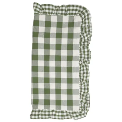 Kuddfodral (Grön, Vit) från Mio Återvunnen bomull, Återvunnen polyester