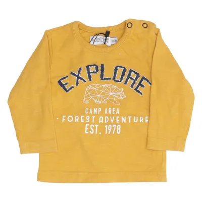 Lange mouwen shirt (Geel) van Dirkje Katoen, Elastaan