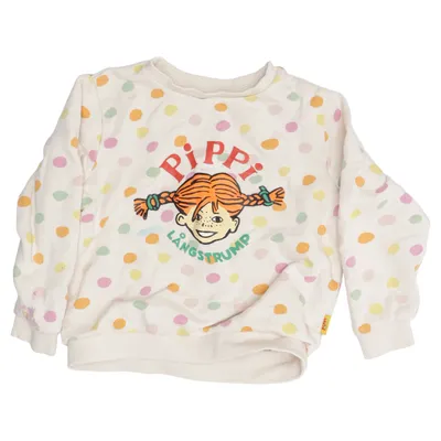Sweatshirt (Beige, Multicolored) from Pippi Långstrump Cotton