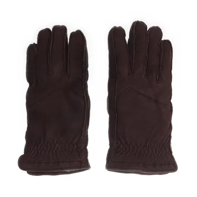 Gloves (Brown) from Fingerman Acrylic, Leather