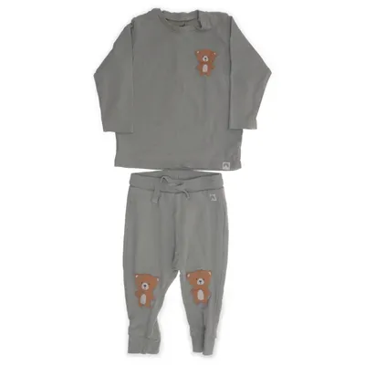 Set (Grön) från Lindex Baby Bomull, Elastan