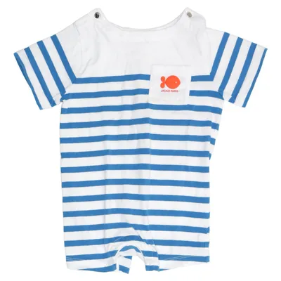 Rompers (Blue, White) from Jacadi Cotton