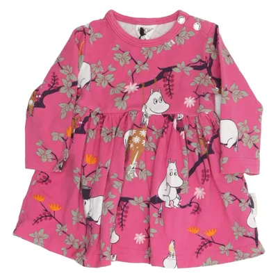 Body (Rosa, Flerfärgad) från Moomin by Martinex Elastan, Ekologisk bomull