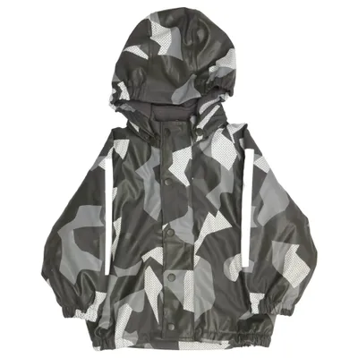 Regnjacka (Grå, Vit) från Rusk Polyester
