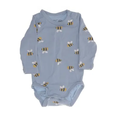 Body (Blå, Gul, Vit) från Lindex Baby Bomull, Elastan