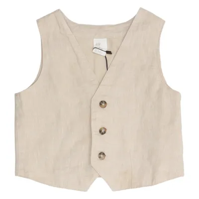 Anzugweste (Beige) von H&M Baumwolle, Leinen