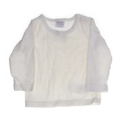 Långärmad t-shirt (Vit) från Pebble Stone Bomull