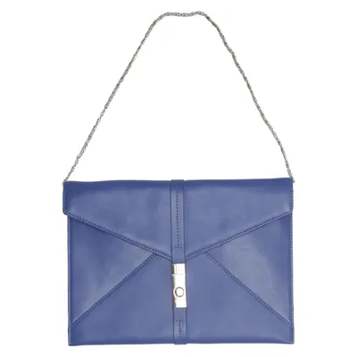 Pochette enveloppe (Bleu) de Don Donna Cuir