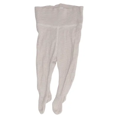 Bukser (Beige, Hvid) fra H&M Elastan, Økologisk bomuld