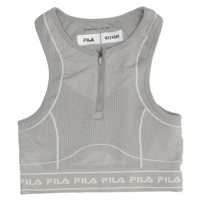 Sports bra (Gray) from Fila x Weekday Elastane, Polyamide, Polyester