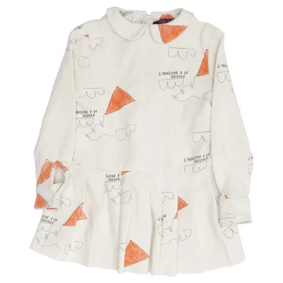 Kjole (Hvid, Orange) fra The Animals Observatory Elastan, Polyester, Viscose