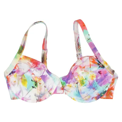 Bikini top (Wit, Meerkleurig) van Watercult Elastaan, Polyamide