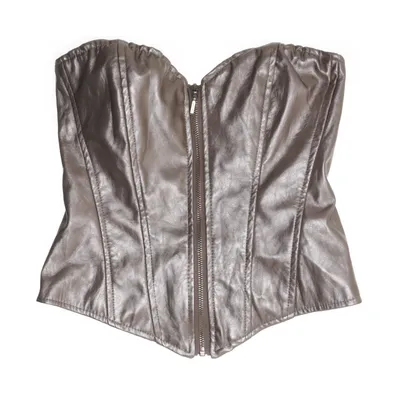 Bustier (Silver) from Amisu Polyester, Polyurethane