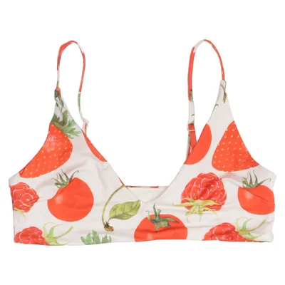 Bikini top (Beige, Red, Green) from ASOS Design Elastane, Polyester