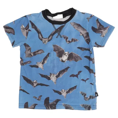 T-shirt (Blå, Sort, Grå) fra Molo Bomuld, Elastan