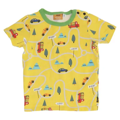 T-shirt (Jaune, Multicolore) de Me&i Élasthane, Coton biologique