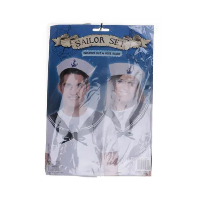 Maskeradkläder (Vit, Svart, Blå)