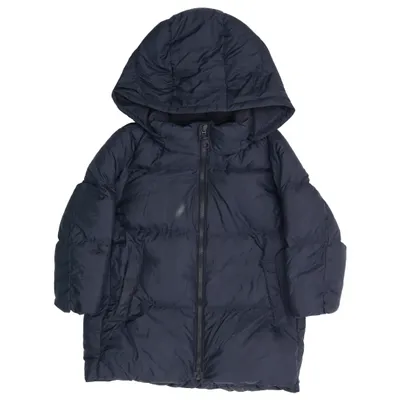 Donsjack (Blauw) van Uniqlo Baby Katoen, Dons, Veer, Polyamide, Polyester