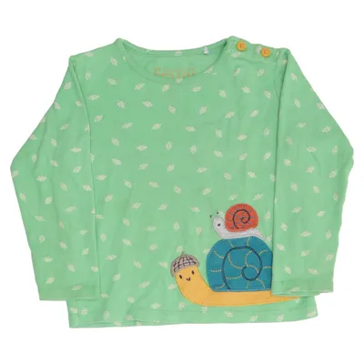 Långärmad t-shirt (Grön) från Frugi Ekologisk bomull
